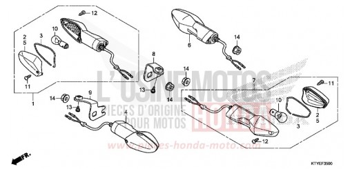 CLIGNOTANT CBR125RTF de 2015